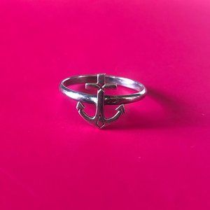 Sterling Silver Top Anchor Beach Ring